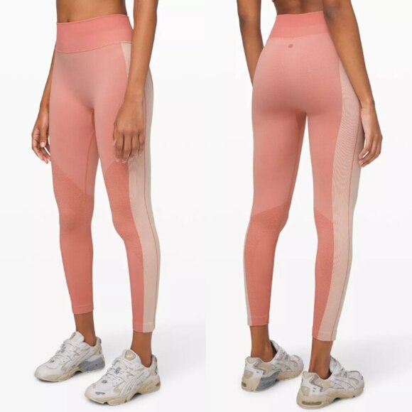 Lululemon Ebb to Train Tight Abstract Pink 21368 - Picture 1 of 13